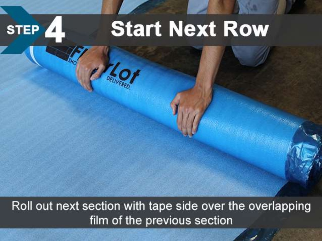 FloorLot Blue 3in1 Vapor Barrier Underlayment Installation Guide 7