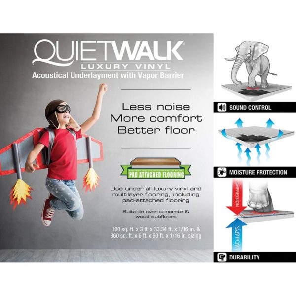 QuietWalk® Luxury Vinyl Underlayment - Go For Floors