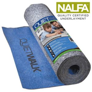 QuietWalk Underlayment With Sound Barrier and Moisture Barrier for Laminate and Engineered Flooring
