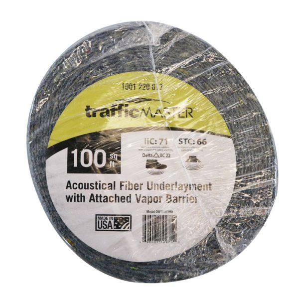 Traffic Master Acoustical Underlayment Label